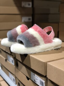 UGG wool integrated snow boots 1005119 Rongye sandals new color matching white color matching spot