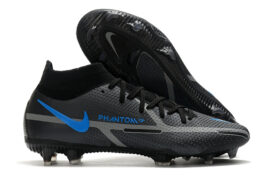 Nike Black Pack Shoe Set Phantom GT2 High Top Waterproof Full Knitted FG Football Shoes Nike Phantom GT2 Elite DF FG39-45