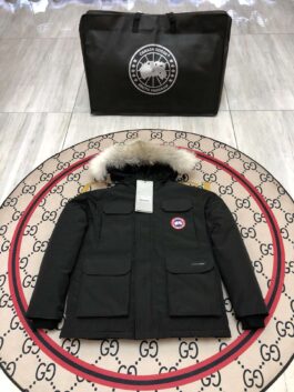 Goose Parka Down Jacket - Durable and Water-Resistant   E08-Expedition KID SIZE height 110-150cm