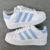 Adidas Superstar IF3003 white and blue thick sole
