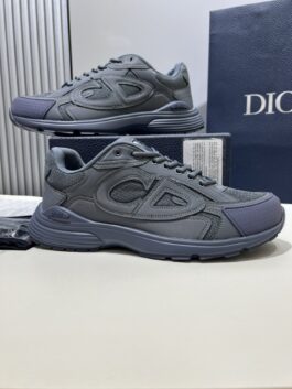 DIOR B30 Sneakers CD SHOES Co branded Stone Island x D Dior B30 round toe lace up low cut casual shoes black
