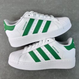 Adidas Superstar IF8069 white green thick sole