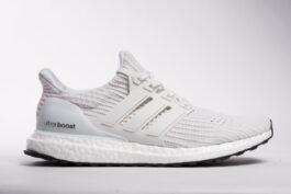 Adidas Ultra Boost 4.0 "Triple White" Real Boost New White Top Black Bottom BB6168