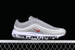 [884421-001]-[NIKE AIR MAX 97 OG QS SILVER BULLET 2017 METALLIC SILVER/VARSITY RED-WHITE-BLACK]