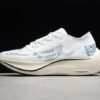 NIKE Zoom X Vaporfly Next % Marathon Cushioning Running Shoes White and Blue Graffiti AO4568-302