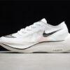 NIKE Zoom X Vaporfly Next % "Sail" Marathon Cushioning Running Shoes White and Black Item No.: CT9133-100