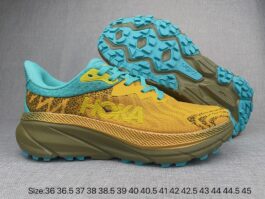 Hoka One One Challenge 7-8 Brown Green 36-45# with half size