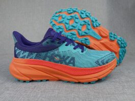 Hoka One One Challenge 7-3 Celadon Blue Bright Orange 36-45# with half size
