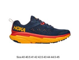 Hoka One One Challenge 6-4 Space Blue Laser Yellow 40-45# ??with half size