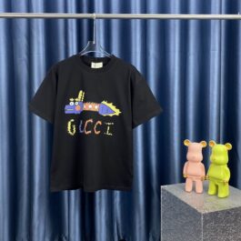 Gucci-Inspired Premium Cotton T-Shirt ¨C Elegant Casual Wear