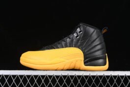 [130690-070]-[AIR JORDAN 12 RETRO BLACK/BLACK/UNIVERSITY GOLD]-[MAN:40-48.5]