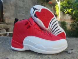 Air Jordan 12 Red and White Men's Shoes Sizes 40-47
